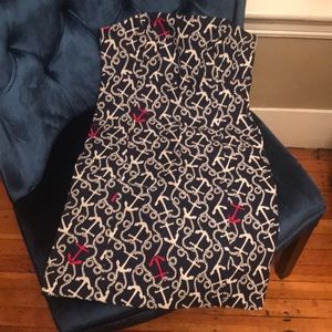 Lilly Pulitzer Anchor strapless Dress
